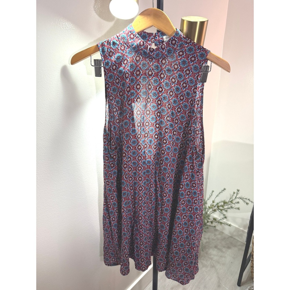 Cotton Candy‎ LA tunic dress LG open back sexy cooling flouncy airy daywear EUC